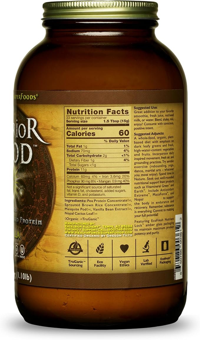 HEALTHFORCE SUPERFOODS Warrior Food Protien Powder 500 Grams