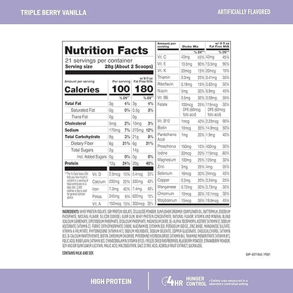 SlimFast High Protein Smoothie Mix Plus 21 Servings, 1.29 Pounds,