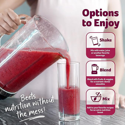 Purely Inspired Healthy Beets Superfood Powder, Unflavored - Super Beet Root Powder with Red Spinach Extract, Vitamin C & Zinc for Immune Support - Supports Nitric Oxide Production for Men & Women