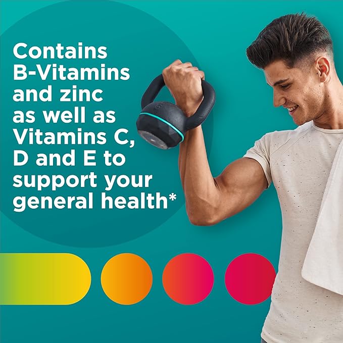 Centrum Men's Multivitamin Gummies, Tropical Fruit 100 Count, 50 Day