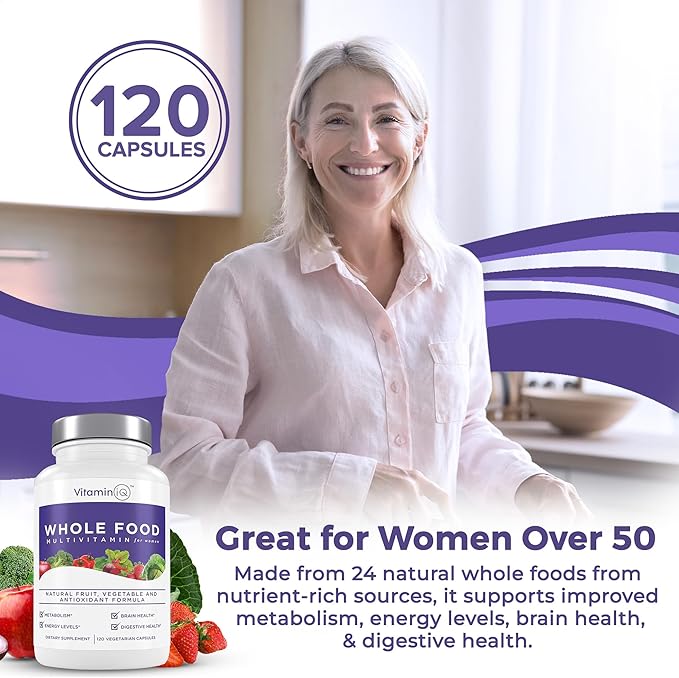 Multivitamin for Women (120 Vegetarian Capsules) B6, C, D3, E,