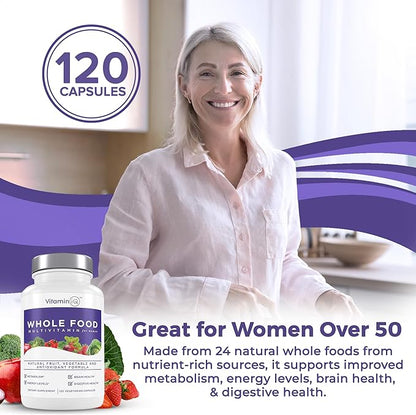 Multivitamin for Women (120 Vegetarian Capsules) B6, C, D3, E,