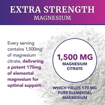 Magnesium Citrate Gummies | Extra Strength for Calm, Relaxation & Digestion | High Absorption Magnesium Gummies for Adults | Vegan, Non-GMO | Raspberry Flavor Mag Gummy | 60 Ct, 1 Month Supply