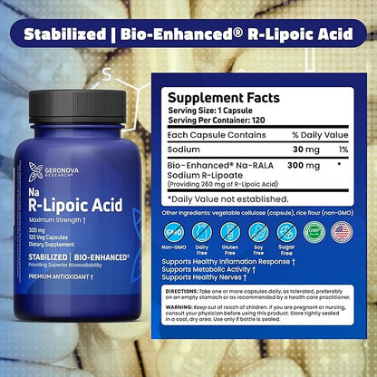 R-Lipoic Acid 300mg 120 Caps