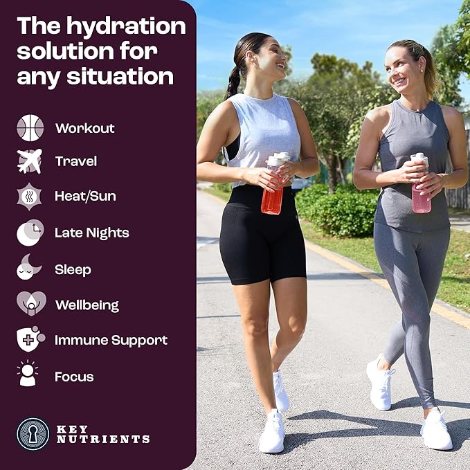 KEY NUTRIENTS Multivitamin Electrolytes Powder No Sugar - 5 Delicious Flavors Electrolyte Powder - Endurance & Energy Supplement - Hydration Powder - No Calories - 10 Servings - Made in USA