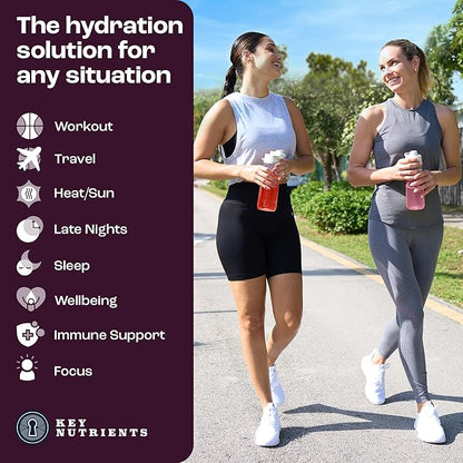 KEY NUTRIENTS Multivitamin Electrolytes Powder No Sugar - 5 Delicious Flavors Electrolyte Powder - Endurance & Energy Supplement - Hydration Powder - No Calories - 10 Servings - Made in USA