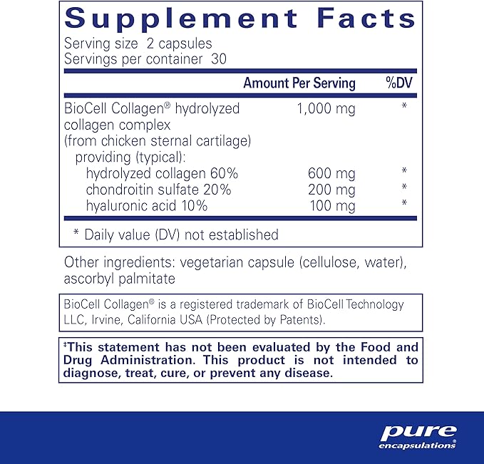 Pure Encapsulations Collagen JS 1,000 mg 60 Capsules
