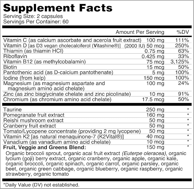 Dr. Fuhrman Daily Whole Food Multivitamin 120 Capsules, 50