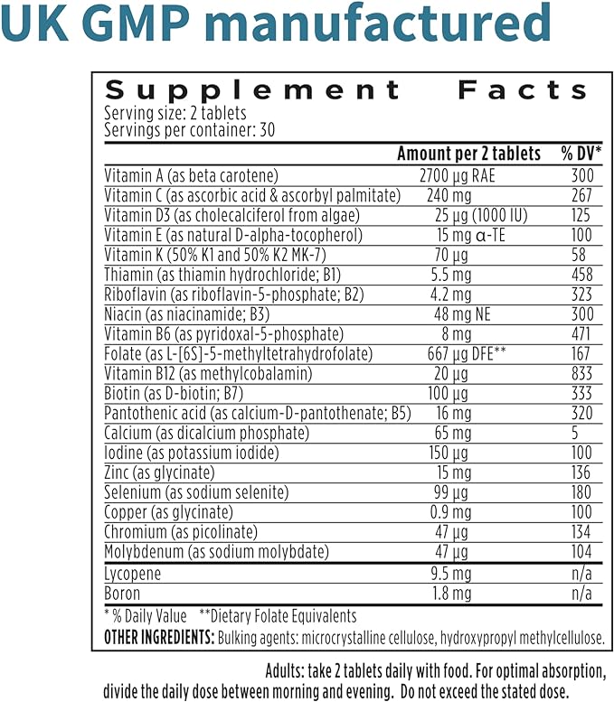 Men's Multivitamin, Clean Label & Vegan,