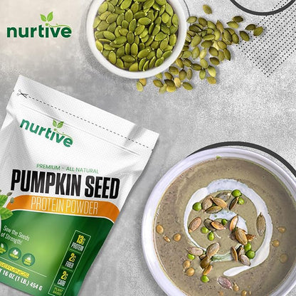 Pumpkin Seed Protein Powder 26 Servings (16 oz 454g)