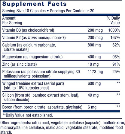 Life Extension Dr. Strum's Intensive Bone D3, K2, K2, magnesium, 300 capsules