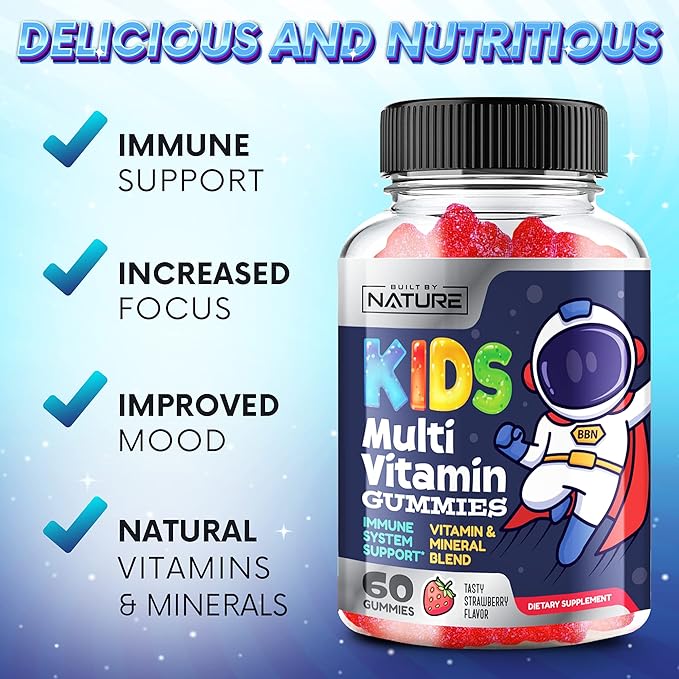 Kids Multivitamin Gummies B6, B12, B12, and 60 Gummies