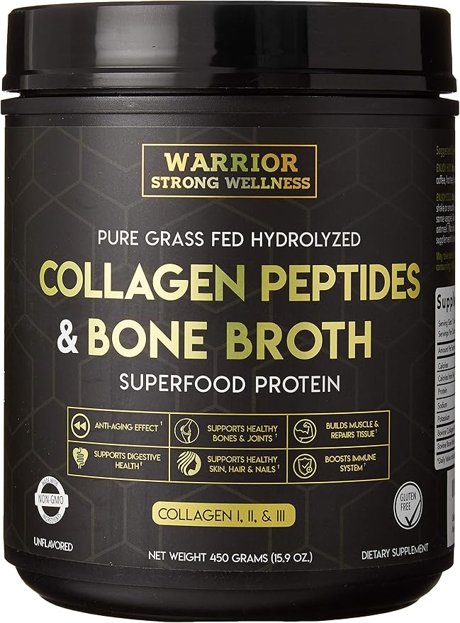 Premium Collagen Peptides Bone Broth: Grass