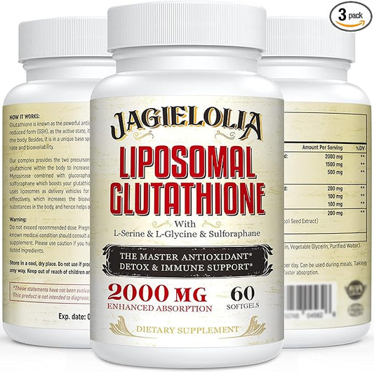 Liposomal Glutathione 2000 mg with L-Serine, 180 Softgels