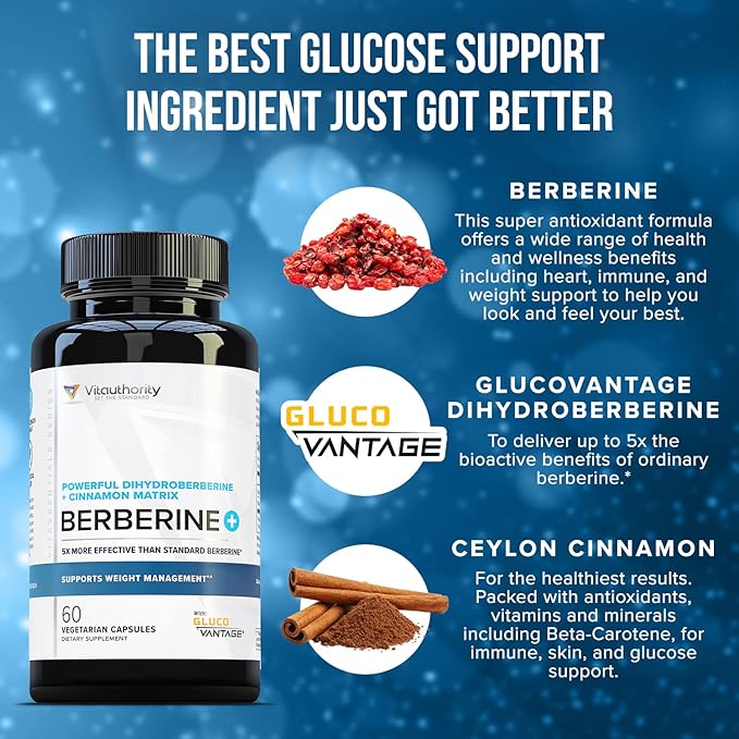 Berberine with Ceylon Cinnamon Supplements 30 Servings