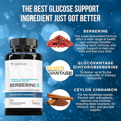 Berberine with Ceylon Cinnamon Supplements 30 Servings