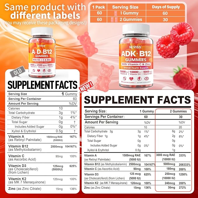 Methylated Multivitamin Women Men, Vitamin D3 K2 5000IU 5000IU / 10,000IU, B12 B12 5000 5000 mcg 2500mcg, K2 K2 (MK-7) (MK-7) 240mcg- 240mcg- ADK+Methyl B12, Vegan D3,Vitamin A,C,Zinc