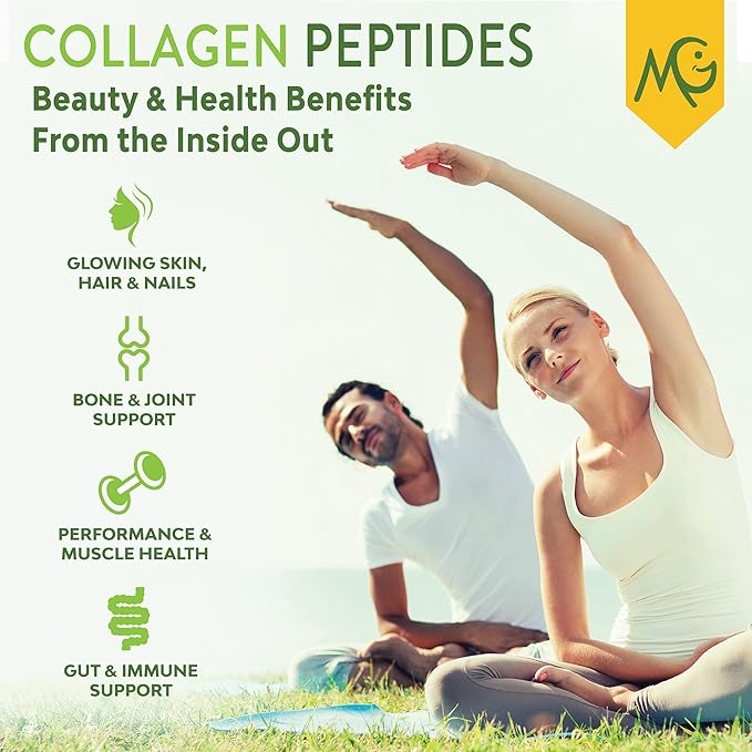 MariGold Grass-fed Collagen Peptides Powder Unflavored 1LB 100% Pure,