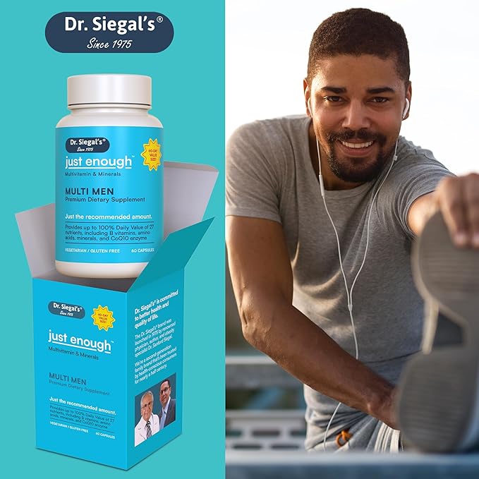 Dr. Siegal's Just Enough Multivitamin and 60 Capsules, 60 Servings,