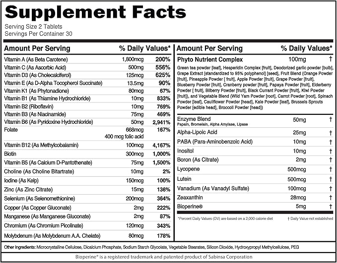 EVL Advanced Daily Multivitamin for Men