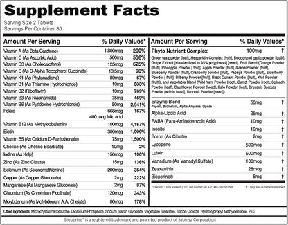 EVL Advanced Daily Multivitamin for Men