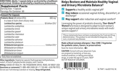 Klaire Labs Ther-Biotic Women's Probiotic Supplement 25b CFU (60 Capsules)