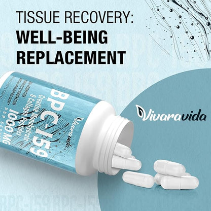 BPC-159 Peptide Capsules 1500mcg - High Potency BPC 159 - Gluten Free | 60 Capsules