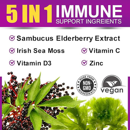 Elderberry Gummies & Irish Sea Moss, D3, Multivitamin