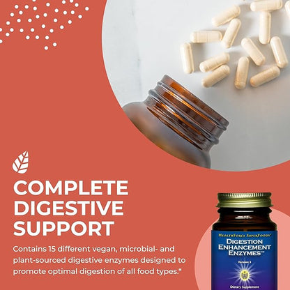 HEALTHFORCE SUPERFOODS Digestion Enhancement Enzymes 60 Vegan