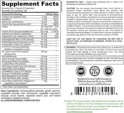 Mood Support & Hormone Balance &B6 Vitamins, 30 Serves
