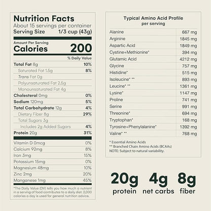 Mikuna Vegan Protein Powder (Vanilla, 15 Servings) - Plant Based Chocho Superfood Protein - Dairy Free Protein Powder Packed with Vitamins, Minerals & Fiber - Gluten, Keto & Lectin-Free