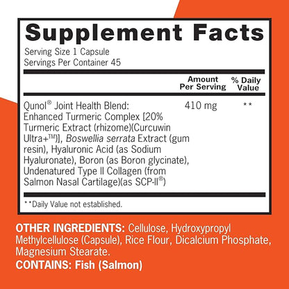 Qunol 5-in-1 Joint Support Supplement, Fast 45 Count