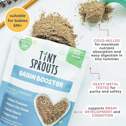 Superseed Organic Milled Chia, Flaxseed and Omega-3 DHA 6M+ Babies (7oz x 1 Pack)