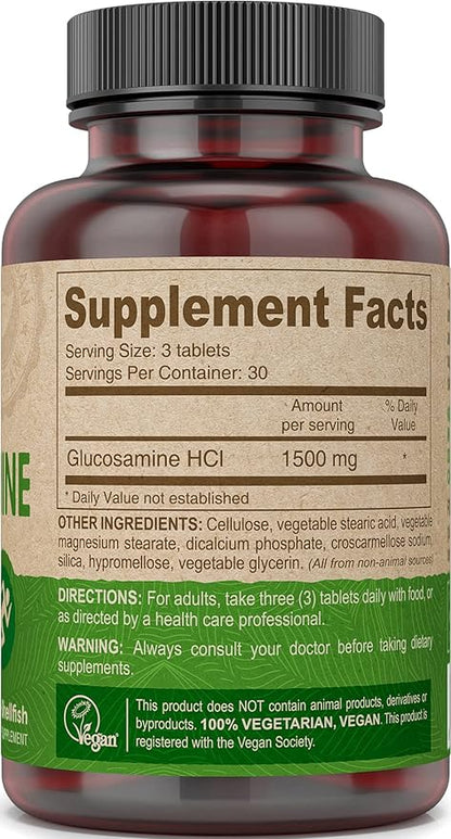 Deva Vegan Vitamins Glucosamine Tablets, 90-Count