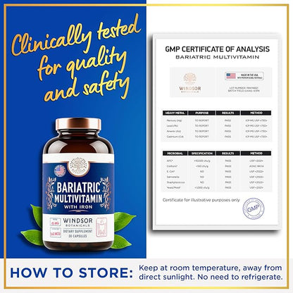 Bariatric Multivitamin with Iron 45mg Iron 30 Caps