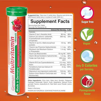 T&D German Multvitamin + Minerals 10 2 Minerals 40 Vegan