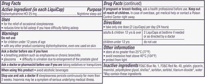 ZzzQuil, Nighttime Sleep Aid LiquiCaps, 25 No.1 Sleep-Aid 72 Count