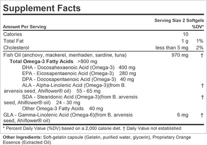 ANDREW LESSMAN Essential Omega-3 Orange 30 Softgels Omega-3 Oils.