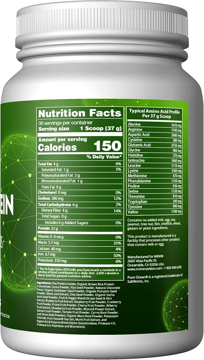 MRM - Veggie Protein Powder, Protein 2.5 lbs