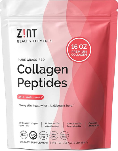 Zint Collagen Peptides Powder: Paleo & 16 oz