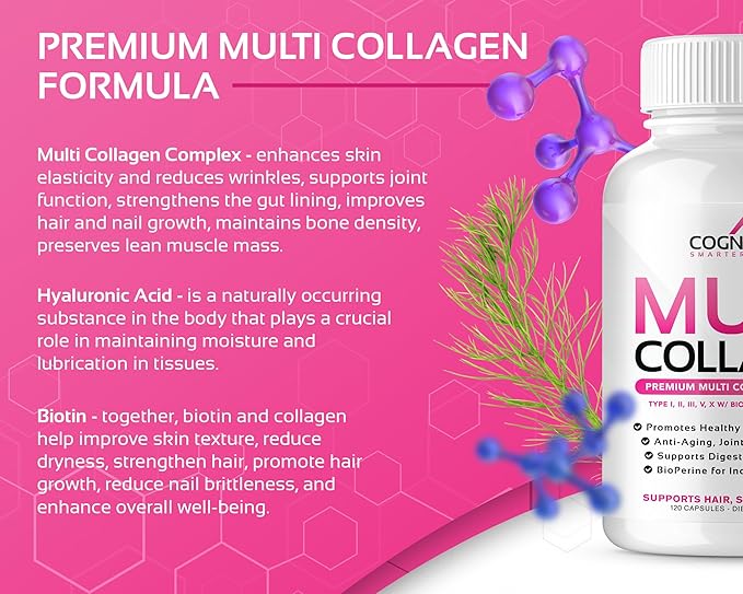 Multi Collagen Pills with Hyaluronic Acid -120- Collagen