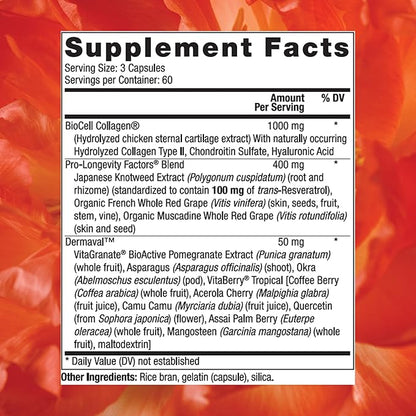 Reserveage, Ultra Collagen Booster, Skin Supplement, 180 Count
