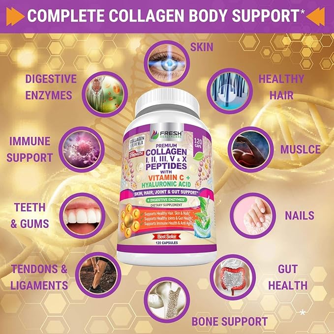 FRESH HEALTHCARE Multi Collagen Pills 120 Kosher