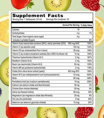Go Healthy Multivitamin for Women, Men, Teens 20 Fruits 32 Servings