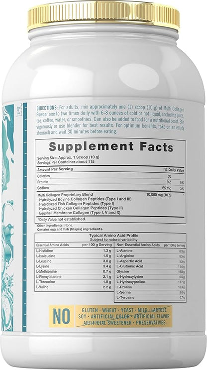Carlyle Multi Collagen Peptides Powder 40 oz 10000 mg