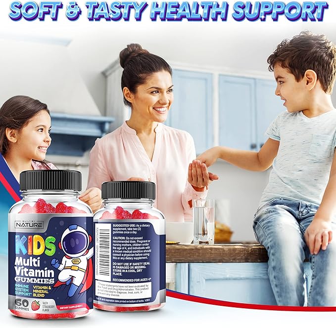 Kids Multivitamin Gummies B6, B12, B12, and 60 Gummies