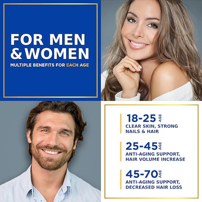 Liquid Collagen for Women and Men 5,000mcg Biotin, 10,000mcg Collagen 2x2oz