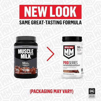 Muscle Milk Pro Series Protein Powder 5 Pound, 28 Servings, 50g Protein, 3g Sugar, 20 Vitamins