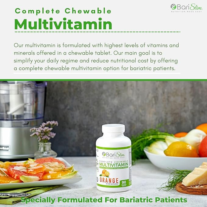 BariSlim Complete Chewable Bariatric Multivitamin Tablets 45 mg