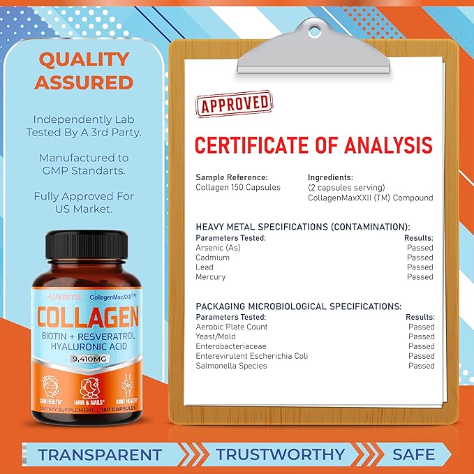Collagen Types I, II, III, IV 8-in-1 Formula (90 Count 1))